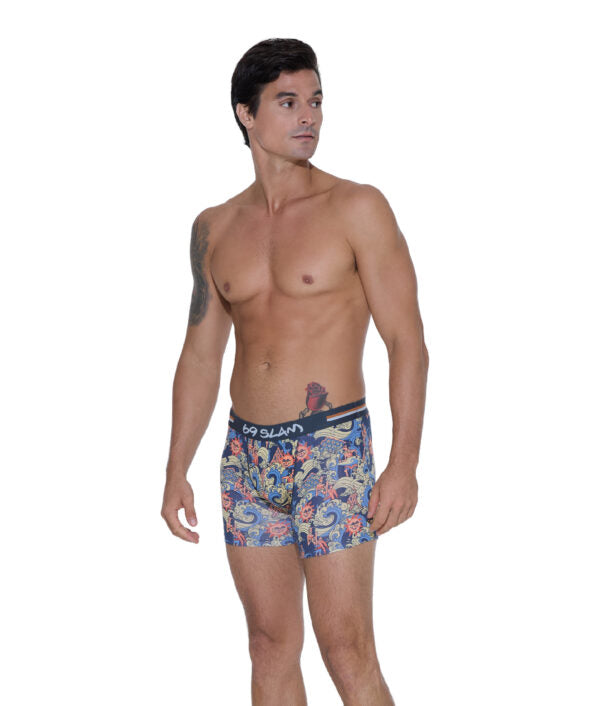 MEN ANCIENT WAVES ELIJAH BAMBOO FITTED BOXER