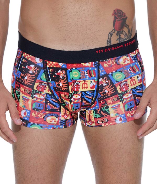MEN WEIRD BLOCK BAMBOO MASON HIP BOXER