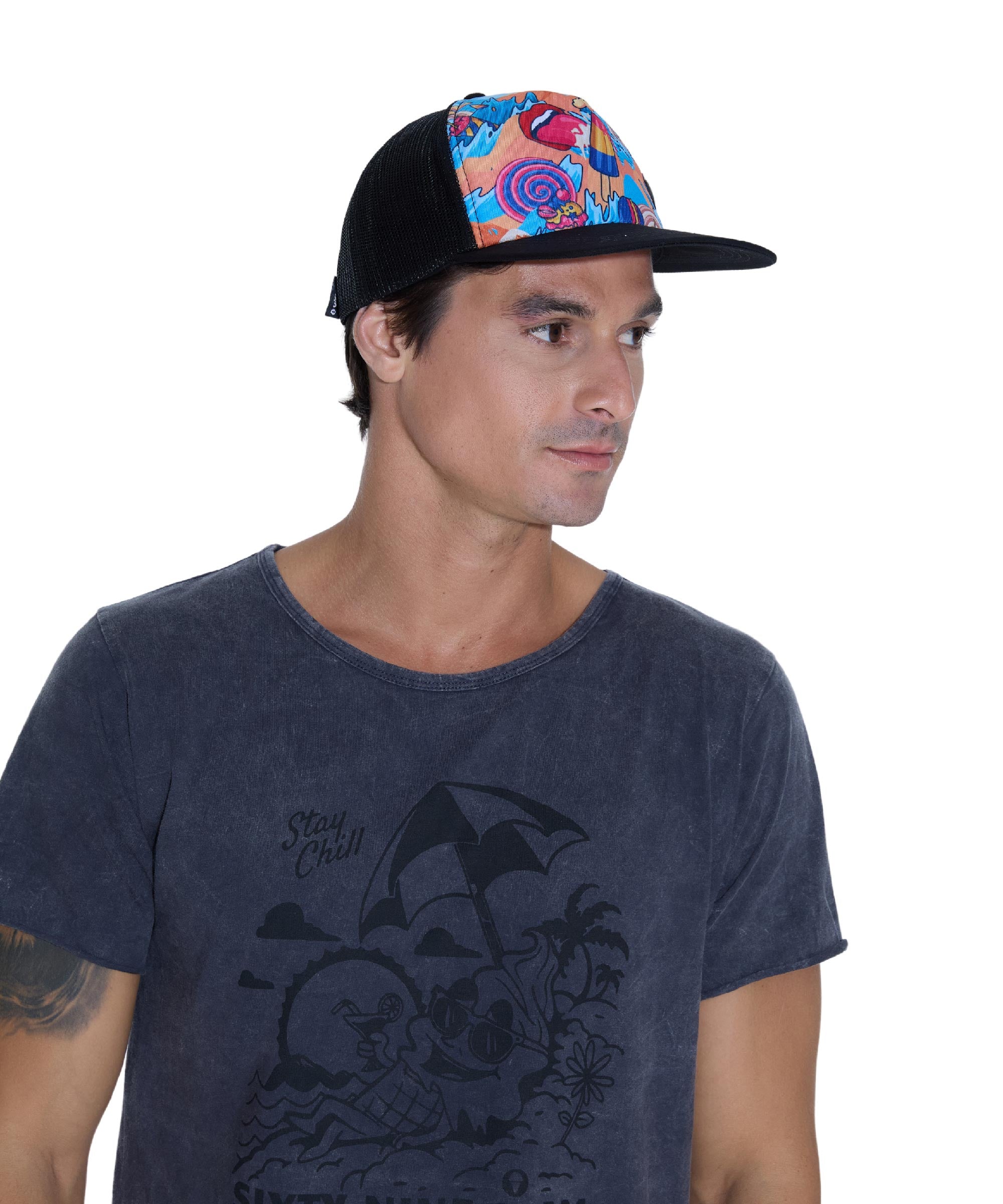 UNISEX SWEET TREATS ADRIAN FLAT BRIM CAP
