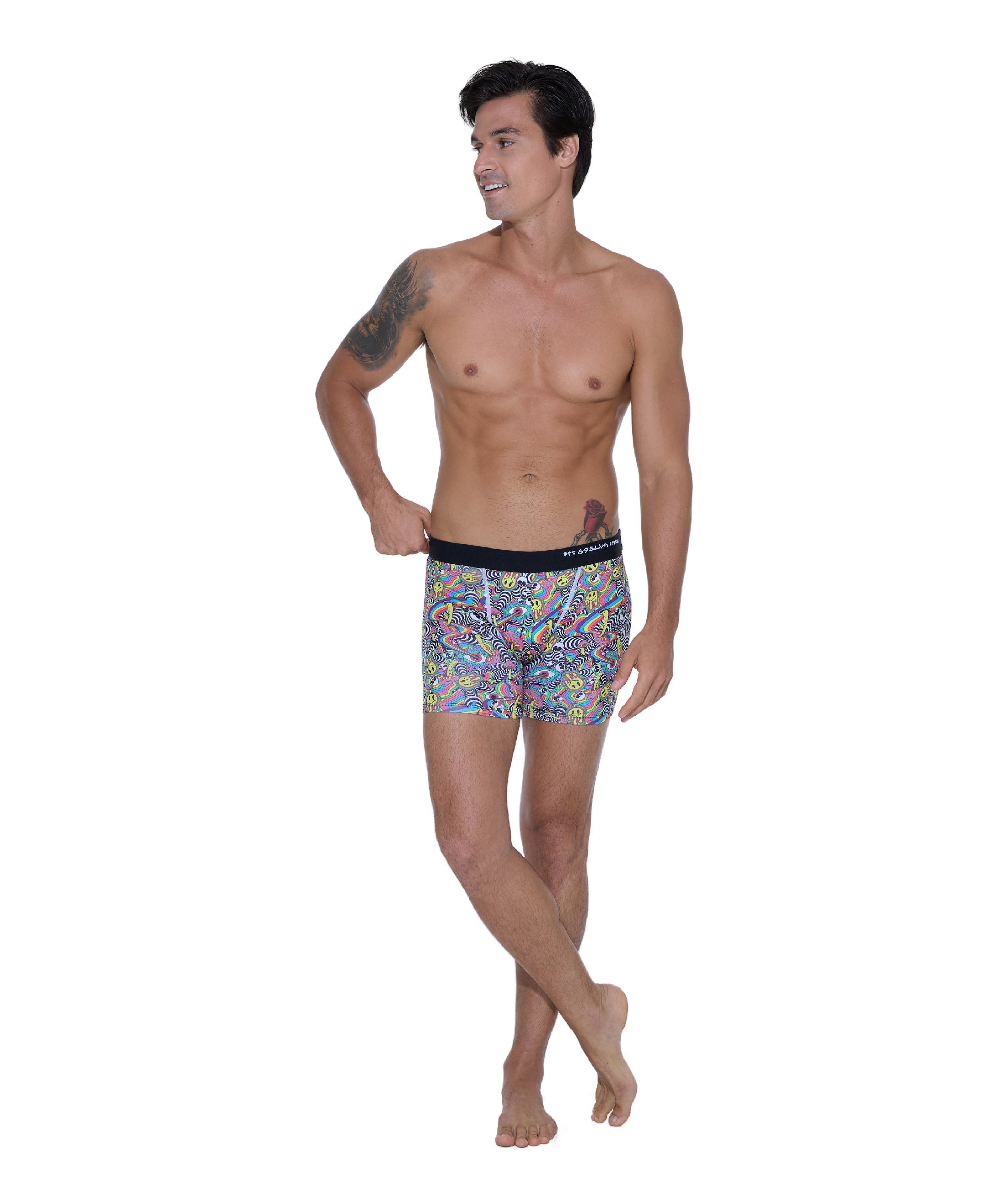 MEN PSYCODELIC DYLAN FITTED BOXER