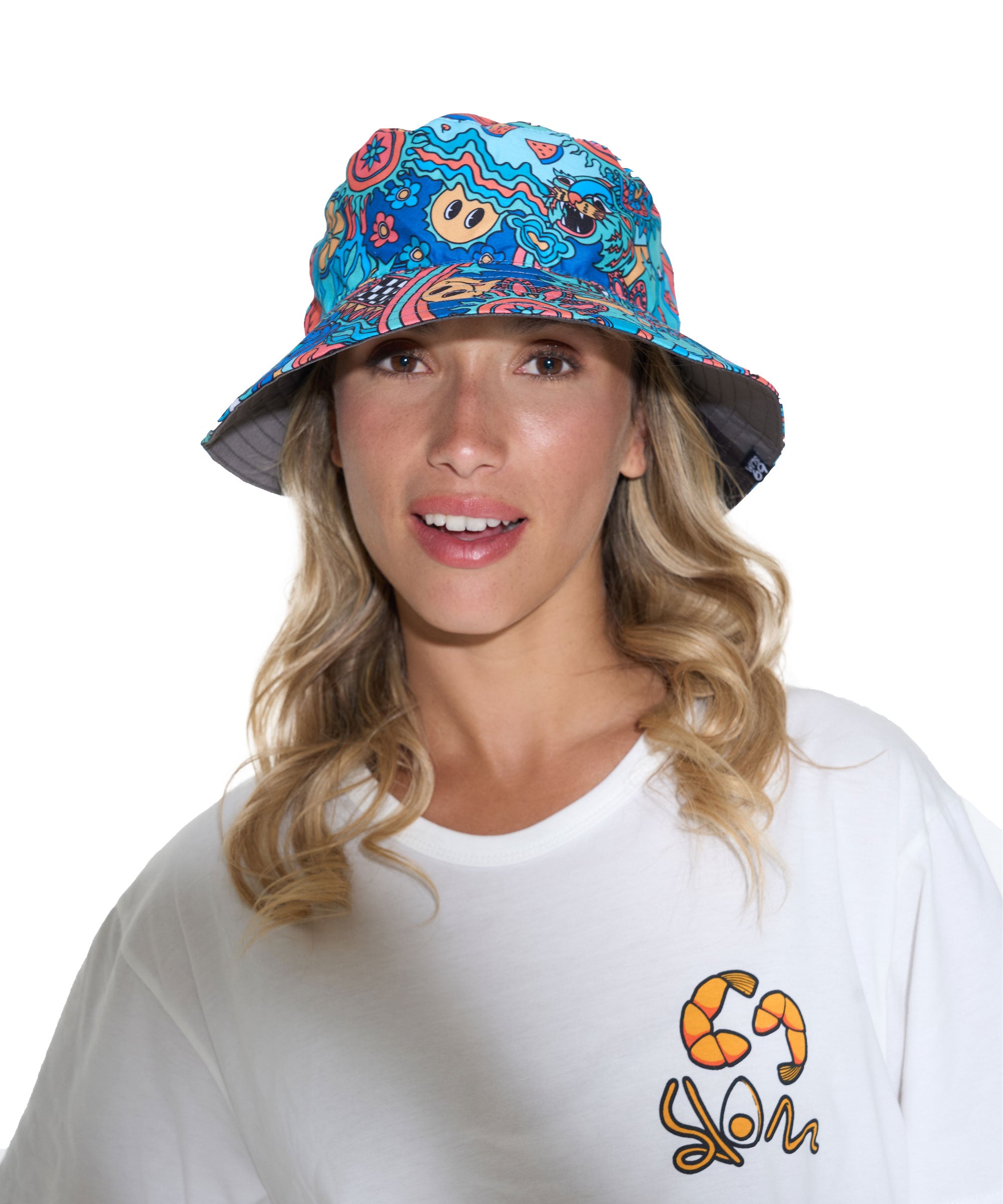 UNISEX TROPICAL LAH BOB REVERSIBLE BUCKET HAT