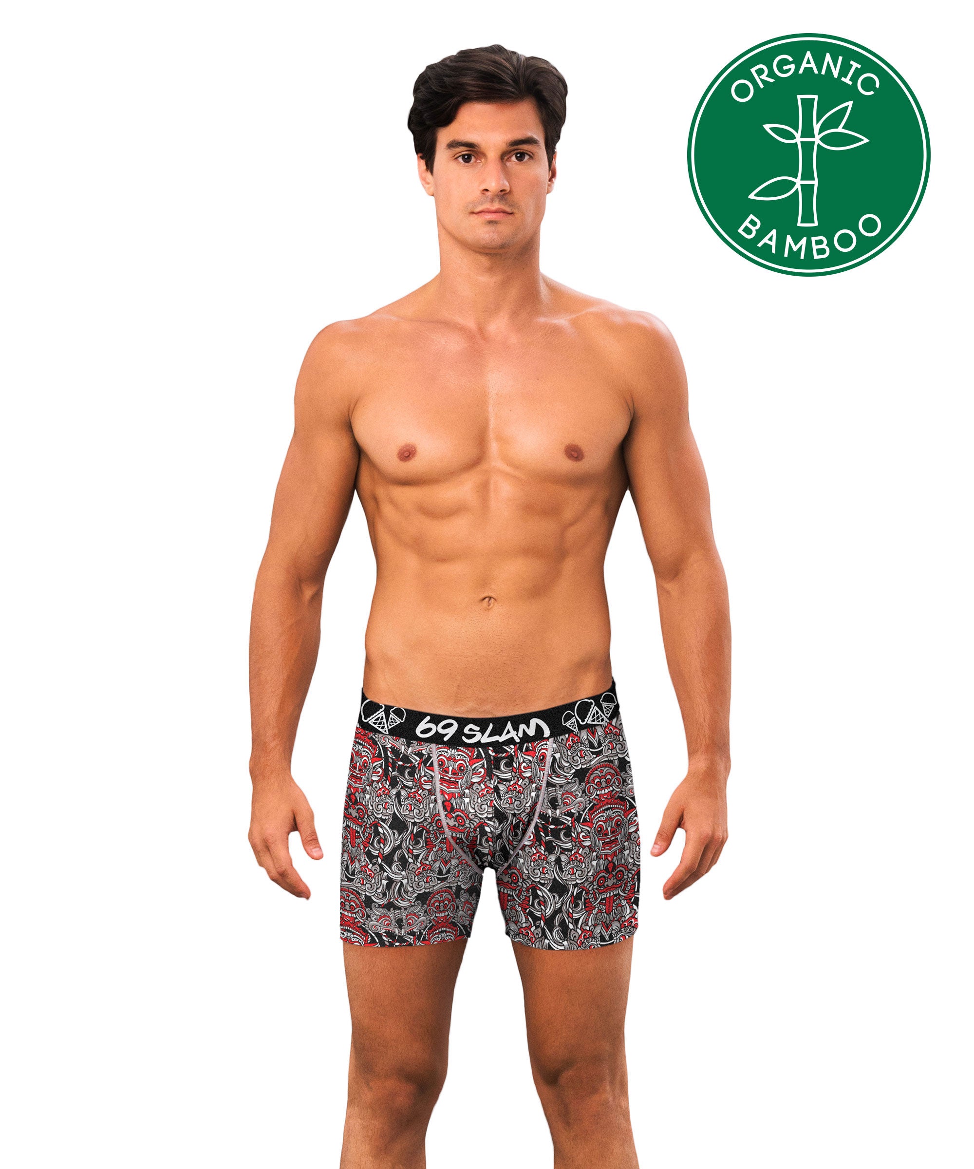 MEN TOTEM MASK BAMBOO FITTED FIT BOXER