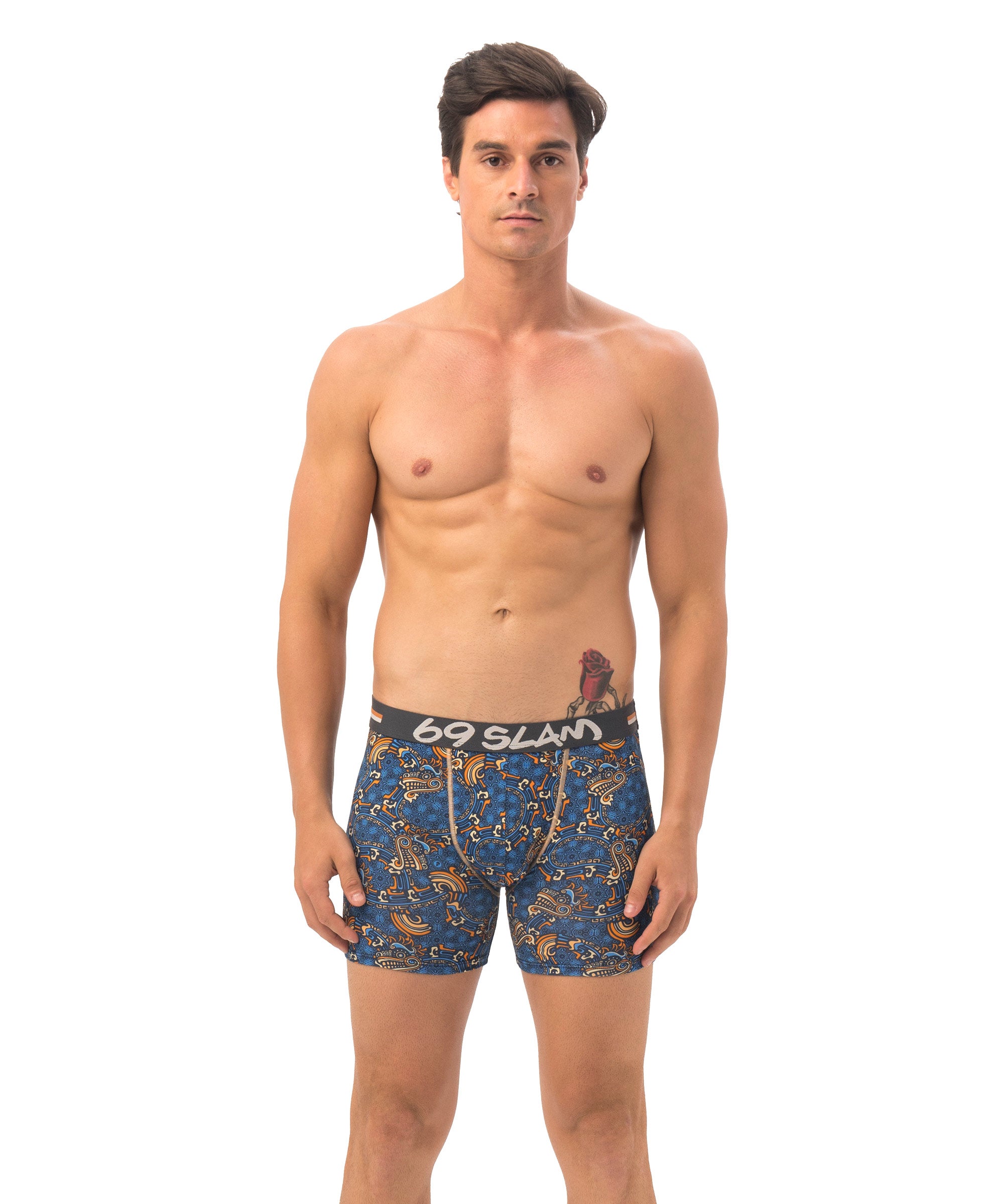 MEN MAYAN DRAGON DYLAN FITTED BOXER