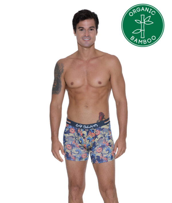 MEN ANCIENT WAVES ELIJAH BAMBOO FITTED BOXER
