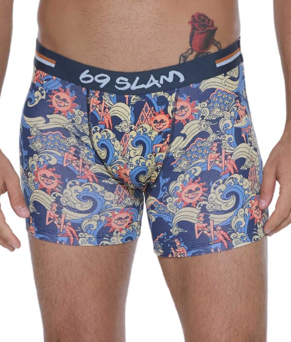 MEN ANCIENT WAVES ELIJAH BAMBOO FITTED BOXER