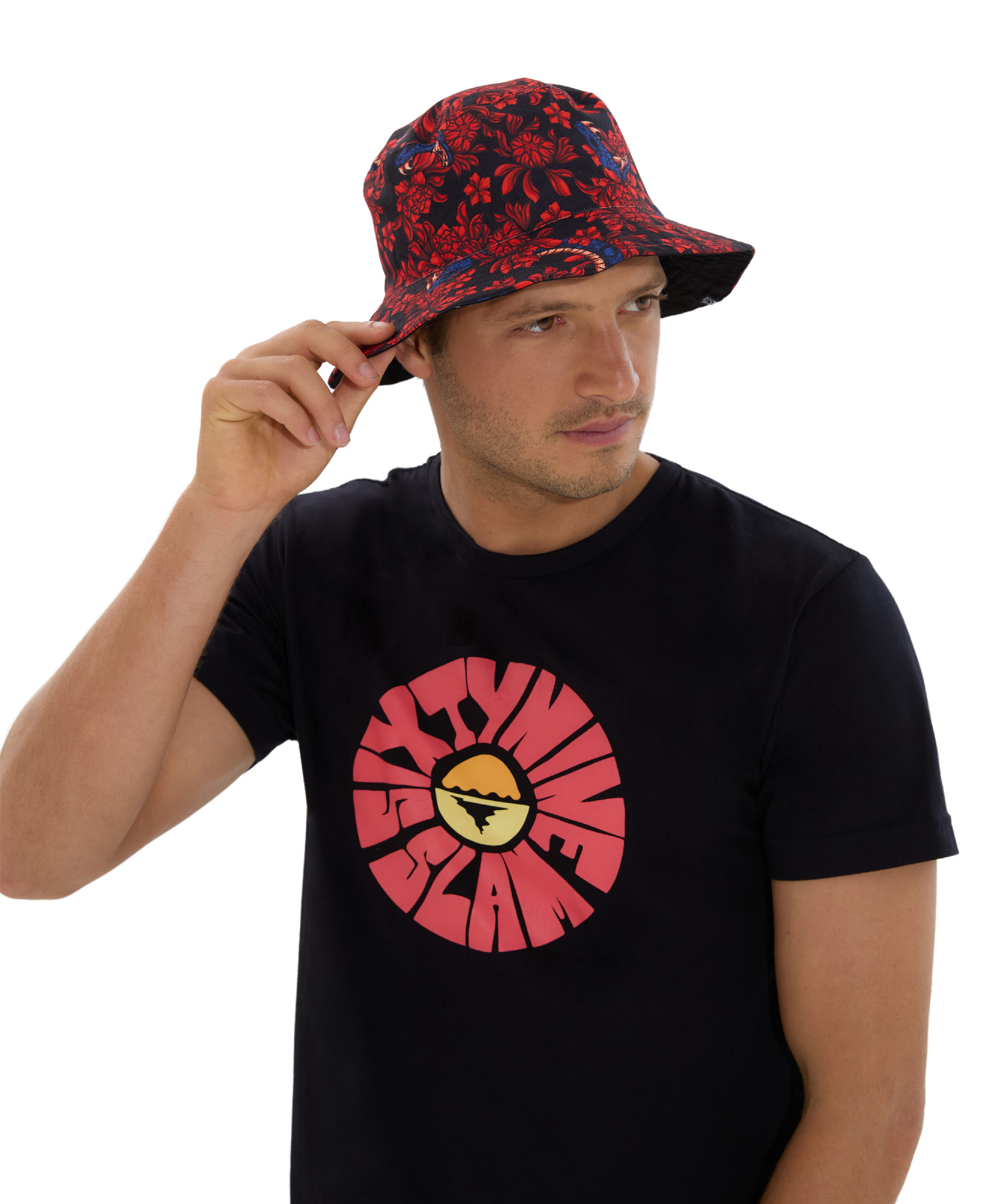 UNISEX BLOSSOMING SNAKE BOB BUCKET HAT