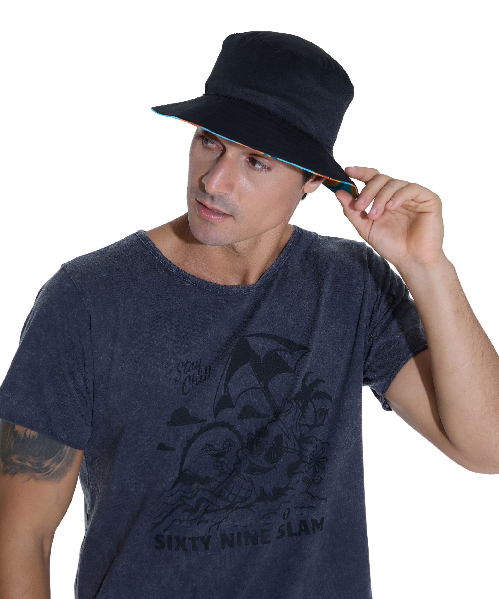 UNISEX PAPAYEAH BOB REVERSIBLE BUCKET HAT
