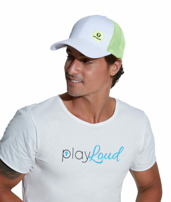 MEN ANTHRACITE NEON GREEN LUIGI SLIGHT CURVED BRIM CAP