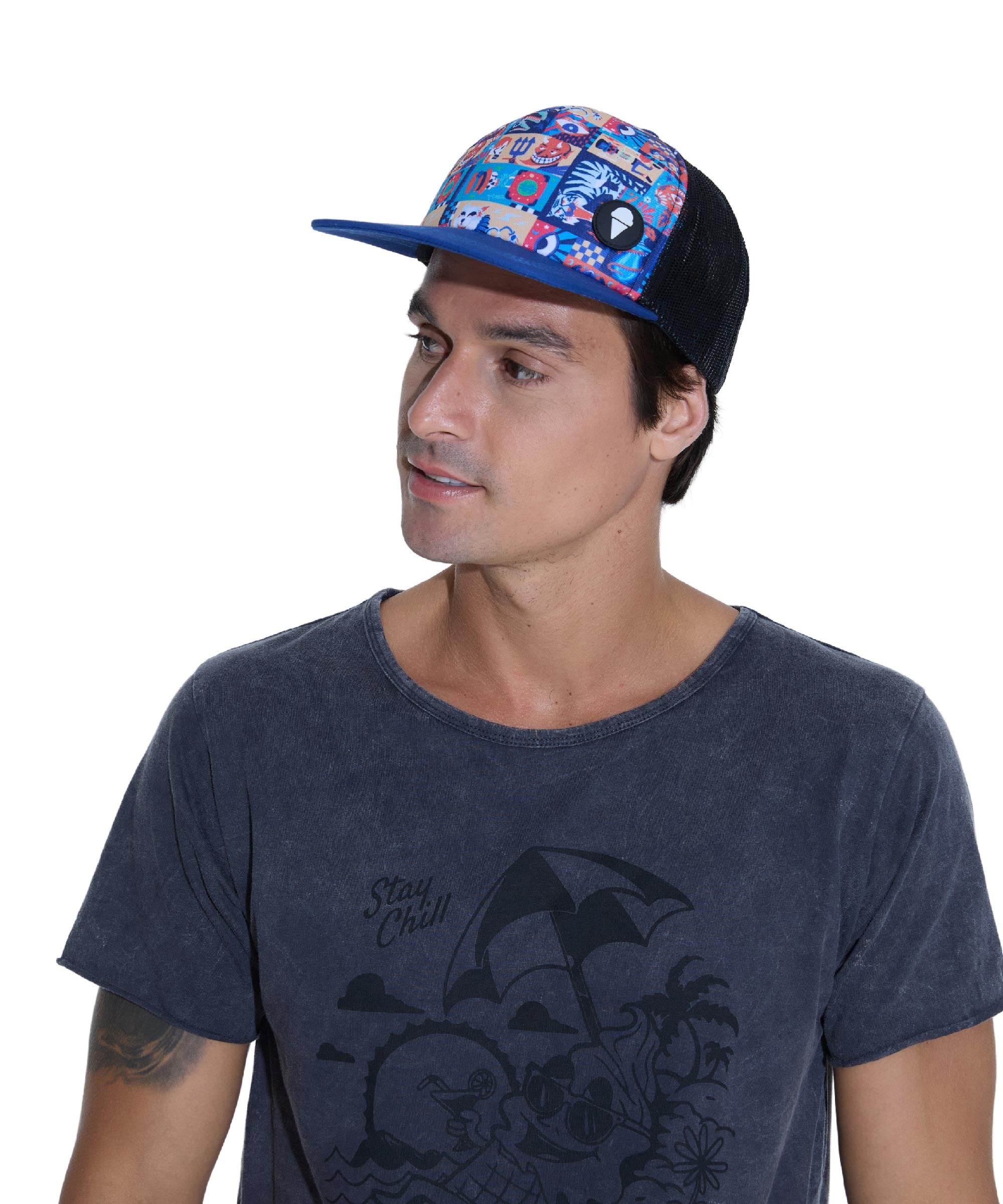 UNISEX WIERD BLOCK ADRIAN FLAT LUIGI CAP