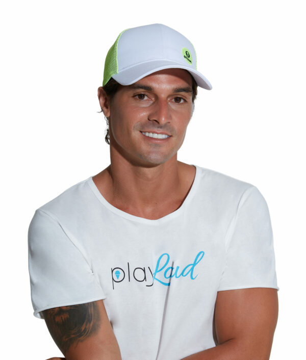 MEN ANTHRACITE NEON GREEN LUIGI SLIGHT CURVED BRIM CAP