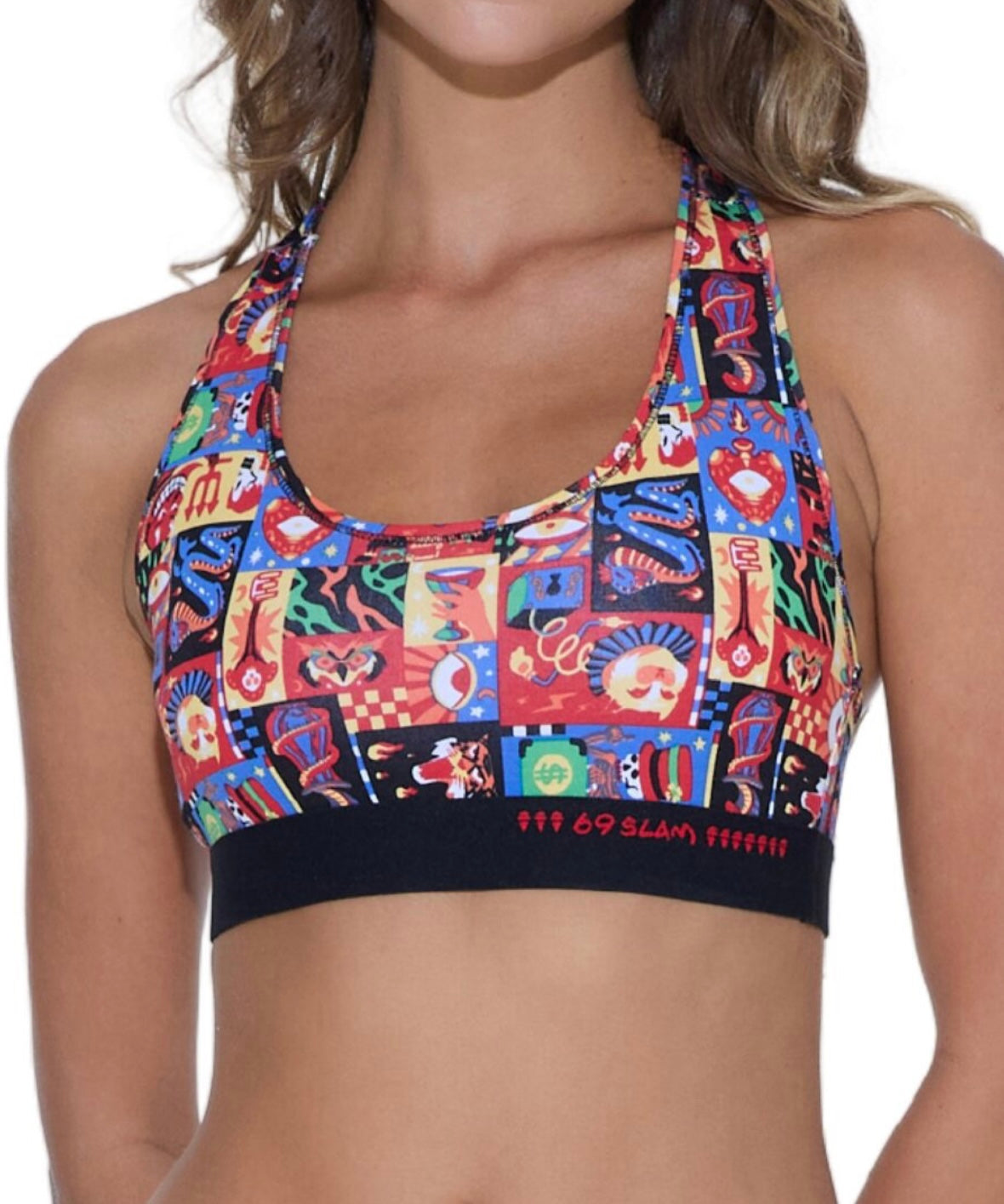 WOMEN WIERD BLOCK KAIA BAMBOO CROPPED BRA