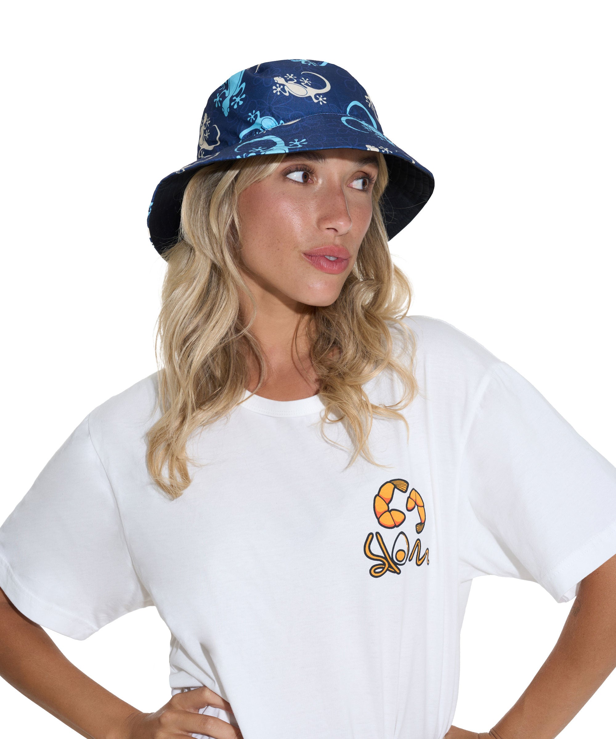 UNISEX GECKO BOB REVERSIBLE BUCKET HAT
