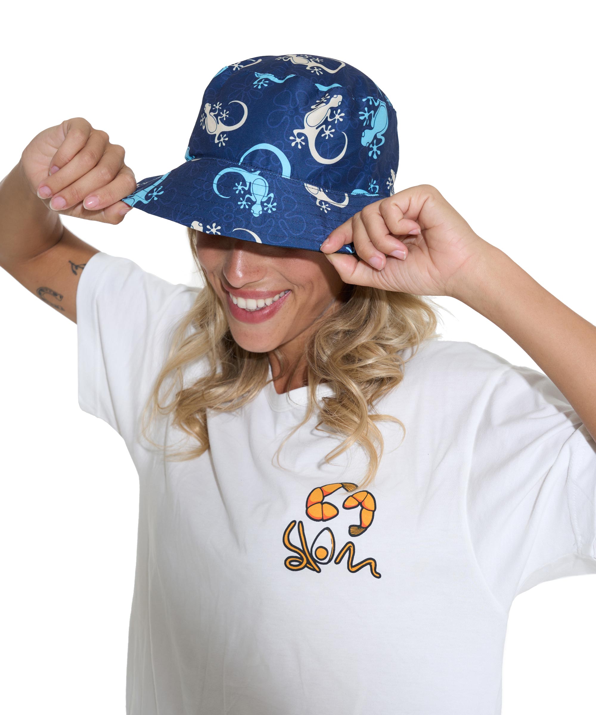 UNISEX GECKO BOB REVERSIBLE BUCKET HAT