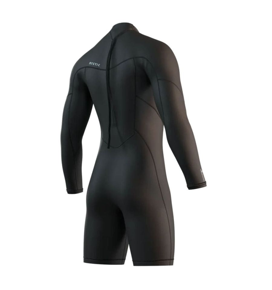 BRAND LONG ARM SHORTY 3/2MM BACK ZIP FLATLOCK WETSUIT