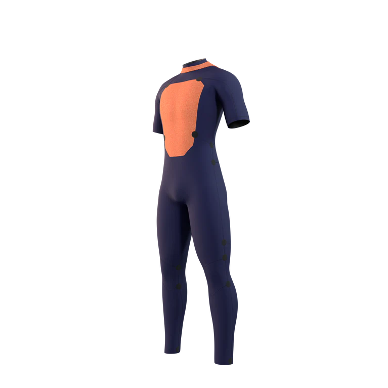 Star 3/2mm Shortarm Back Zip Wetsuit - Black