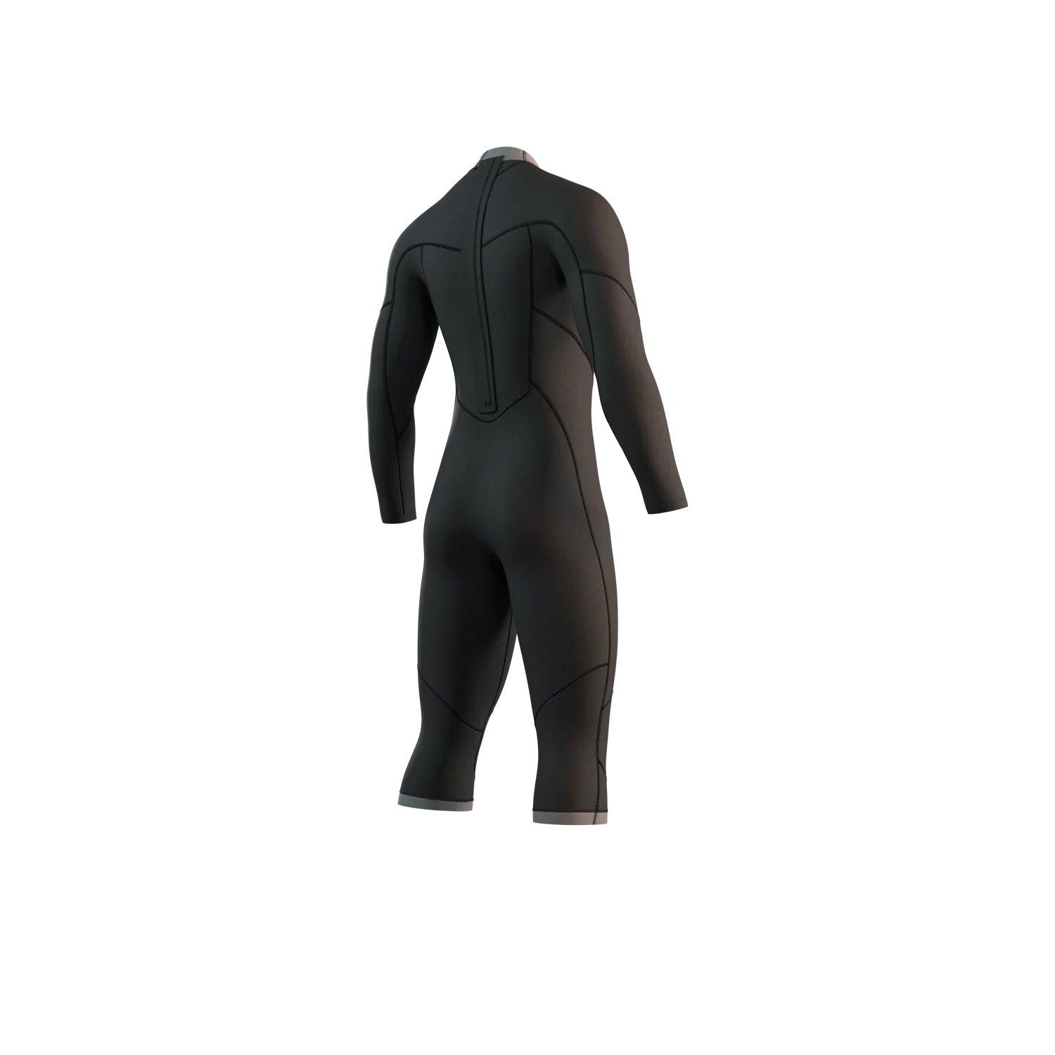 BRAND LONG ARM SHORT LEG 3/2MM BACK ZIP FLATLOCK WETSUIT
