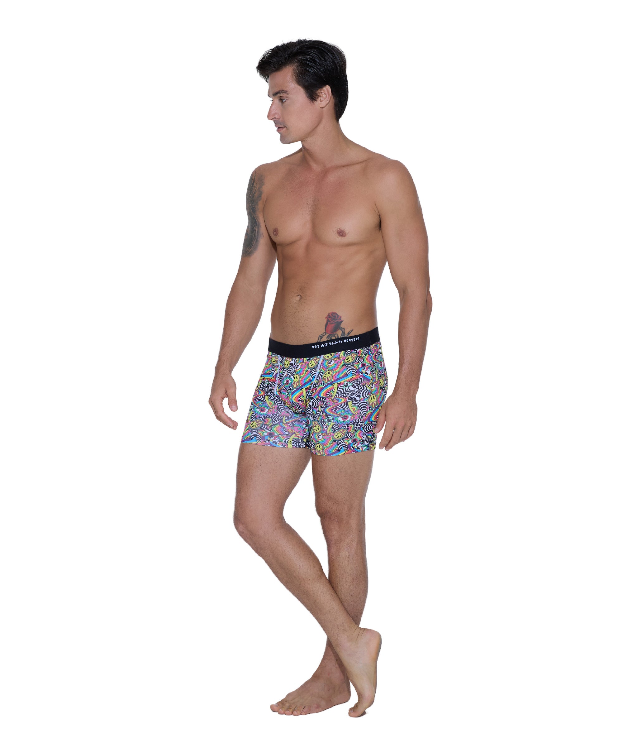 MEN PSYCODELIC DYLAN FITTED BOXER