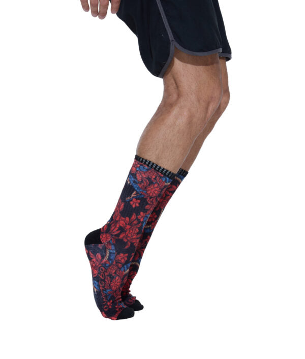UNISEX BLOSSOMING SNAKE PHIL PRINTED SOCKS