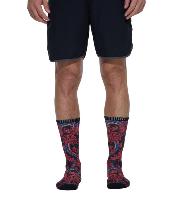 UNISEX BLOSSOMING SNAKE PHIL PRINTED SOCKS