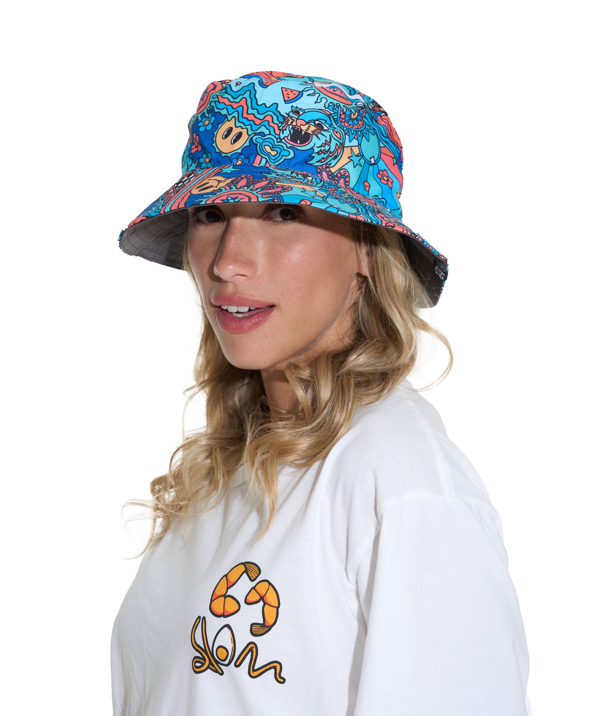 UNISEX TROPICAL LAH BOB REVERSIBLE BUCKET HAT