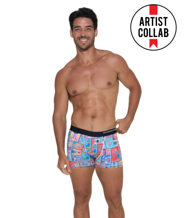 MEN BALI TAPESTRY MASON HIP BOXER