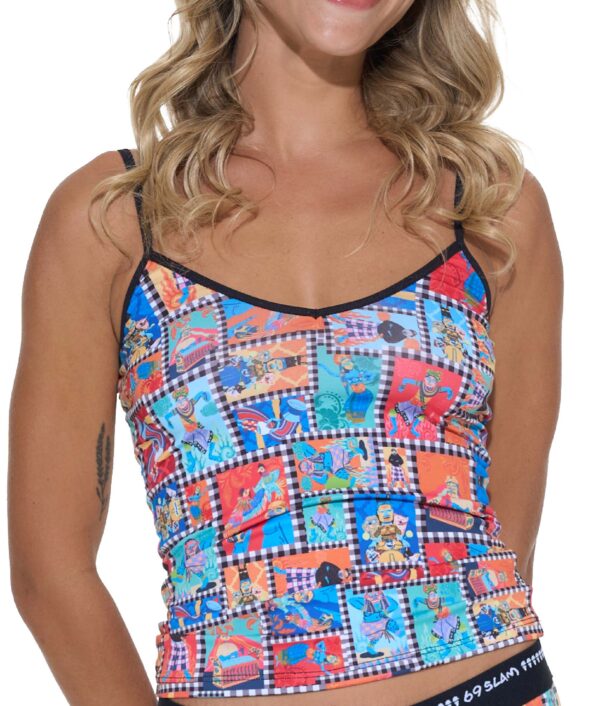 WOMEN BALI TAPESTRY ELLA SINGLET TOP