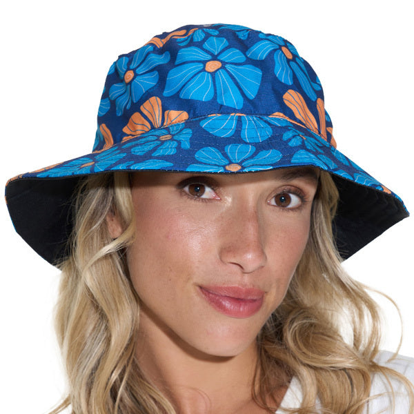 UNISEX FLOWER POWER BOB REVERSIBLE BUCKET HAT