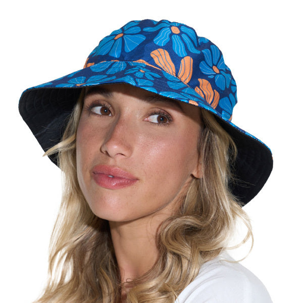 UNISEX FLOWER POWER BOB REVERSIBLE BUCKET HAT