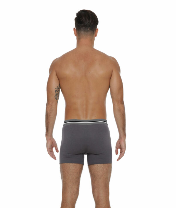 MEN PLAIN GREY BAMBOO BOXER