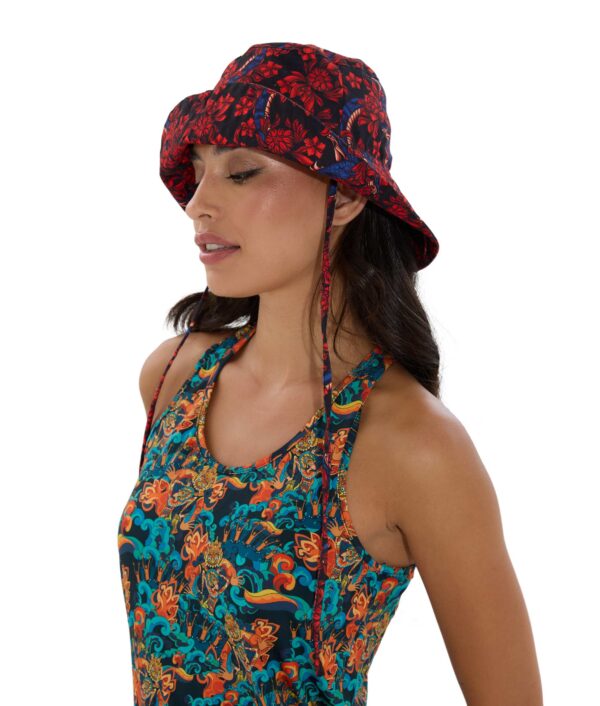 WOMEN BLOSSOMING SNAKE REESE BUCKET HAT